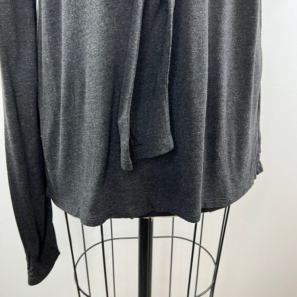 T Alexander Wang Gray Long Sleeve Round Neck Women's Top Size M Medium - Picture 2 of 7